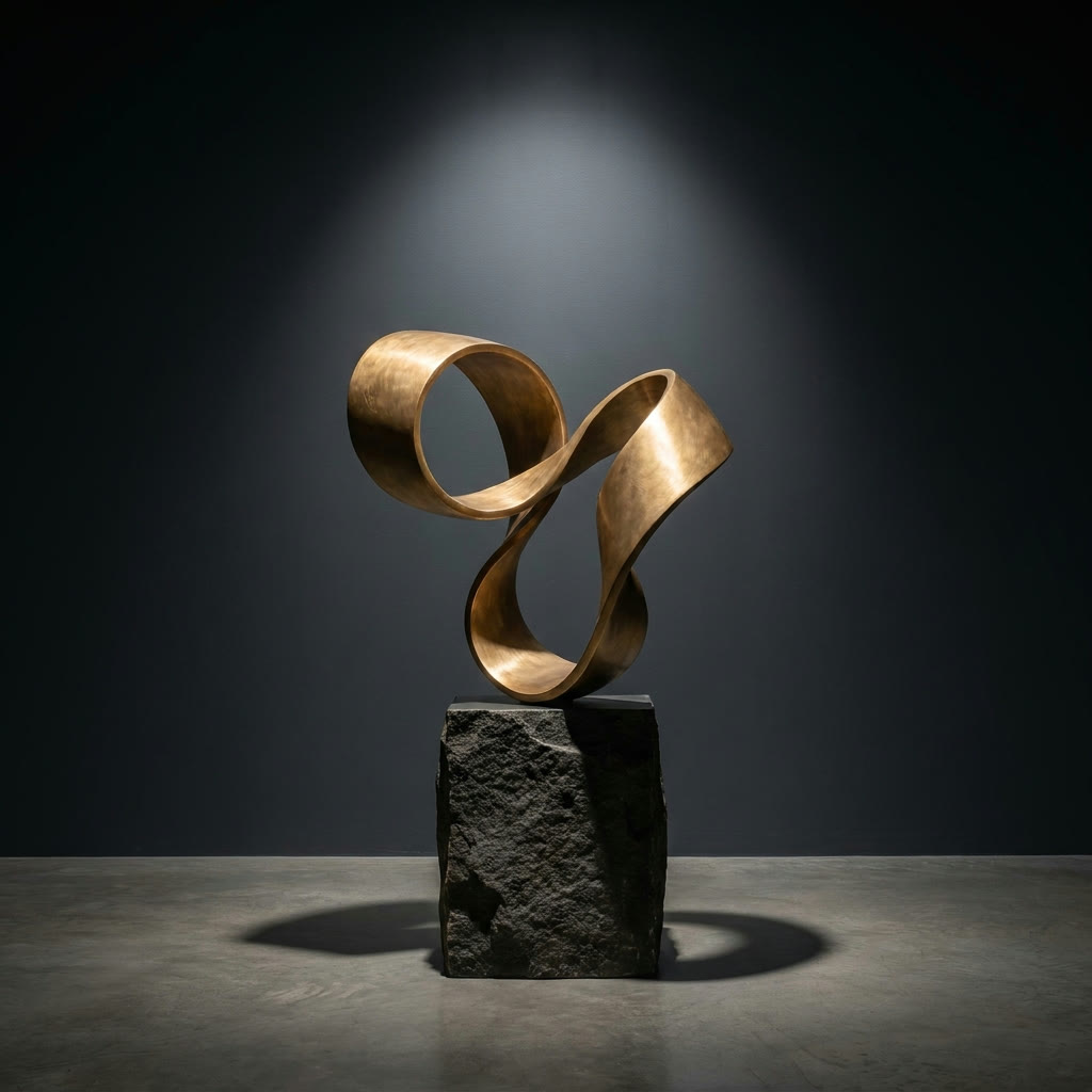Bronze Current sculpture